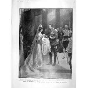   1907 CHRISTENING PRINCE AUSTRIA KING ALFONSO ASTURIAS