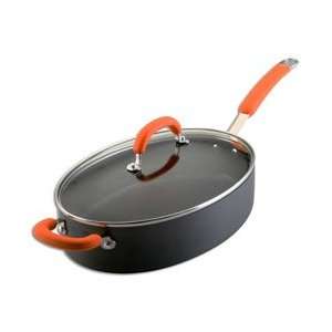 Rachael Ray Hard Anodized 5 Quart Oval Saute Pan with Helper