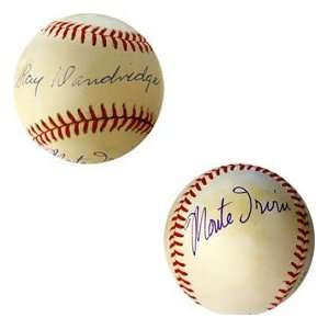  Ray Dandridge & Monte Irvin Autographed Baseball Sports 
