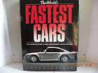 THE WORLDS FASTEST CARS HARDCOVER + SLEEVE 1988