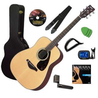Yamaha FG700S FG 700S Acoustic Guitar STAGE ESSENTIALS BUNDLE 