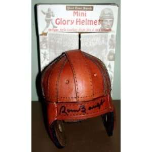 Sammy Baugh Mini Leather Football Helmet Texas Christian University 