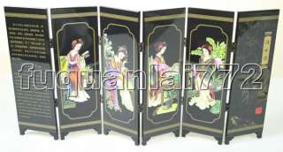 Home Decor Chinese Art Folding 6 Panels Screen #547  