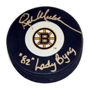  Rick Middleton Autographed Boston Bruins NHL Puck 