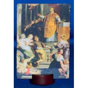  St. Ignatius of Loyola   5 3/4 x 4 desktop plaque 