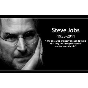 24x36 Steve Jobs Poster, One who do Premium Popup 