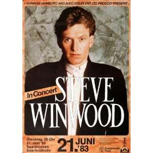 Steve Winwood   Talking Back To The Night 1983   CONCERT   POSTER from 