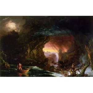 Hand Made Oil Reproduction   Thomas Cole   40 x 26 inches   The Voyage 