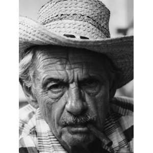  Portrait of Painter Thomas Hart Benton with a Cigar in His 