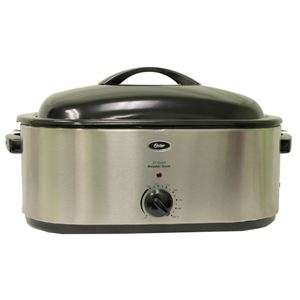 OSTER CKSTRS23 22 Quart Roaster Oven Extra Large Stainless Steel w 