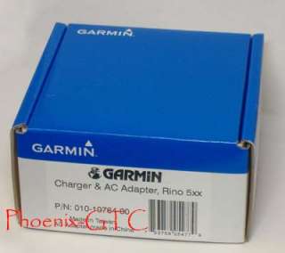 NEW GARMIN GENUINE RINO 520 520HCx 530 530HCx AC CHARGER   010 10764 