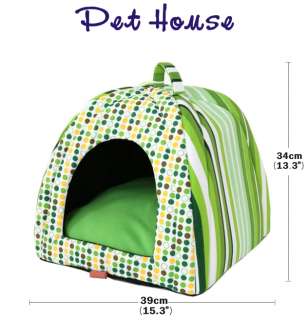 indoor dog house pet house tent puppy carrier bed G  