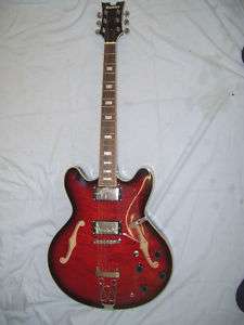 Electric Guitar, arched top semi hollow body, New  