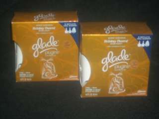 GLADE Plugins 4 REFILLS 2 Warmers HOLIDAY CHEERS Oil LOT Winter 