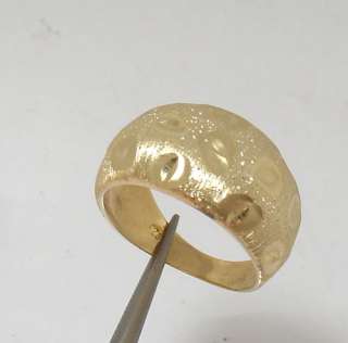Technibond Textured Domed Ring 14K Clad Silver  7  