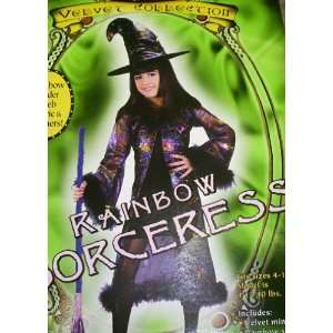   Rainbow Star Witch Halloween Dress Up Costume Med 8 10 Toys & Games