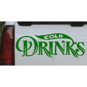 Cold Drinks Advertising Window Decal Business Car Window Wall Laptop 