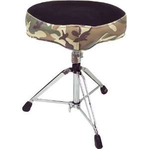   Pie Big Boy Camouflage Drum Throne Black/Camo Musical Instruments