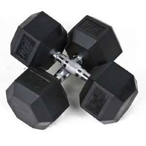  Rubber Dumbbells 50 lb Pair