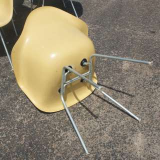 Herman Miller Eames Fiberglass Armchair Yellow  