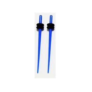  Body Jewelry   Electric Blue Taper Plug (14g)   Fashion 