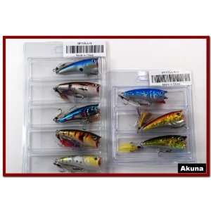   Topwater Bass & Trout Fishing Popper Lures   C
