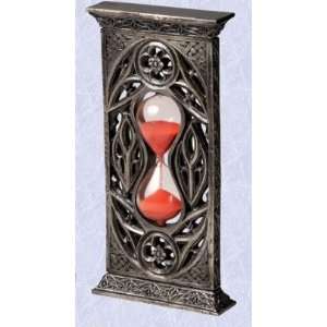  medieval hourglass with gothic celtic tracery a wizards 