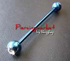 COMBO 14G 1.5 INDUSTRIAL STEEL BARBELLS GEM SPIKE