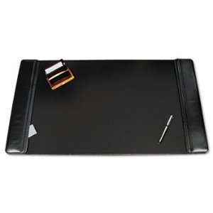  Westfield Desk Pad w/Flip Open Side Panels, 38 x 24, Black 