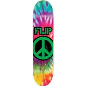  FLIP Skateboards PEACE OUT Skateboard Deck TIE DYE 7.5 