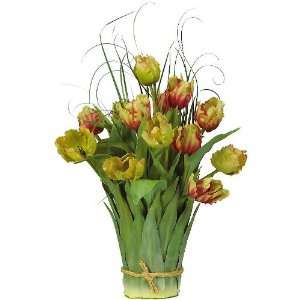  Tulips Silk Flower Arrangement