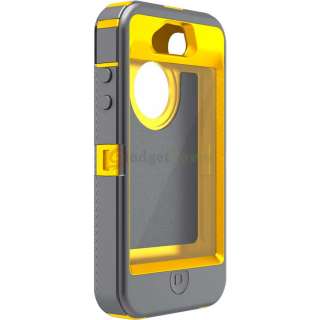 OTTERBOX DEFENDER CASE for APPLE iPHONE 4S   Sun Yellow / Gray   BRAND 