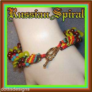 SWAROVSKI SOUTHWESTERN RUSSIAN WOVEN BEADED BRACELET  