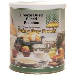 Freeze Dried Sliced Peaches #10 can  Grocery & Gourmet 