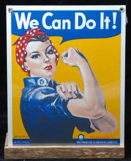 Ande Rooney We Can Do It WWII Vintage Reproduction Sign  