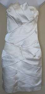 NWOT Genuine JESSICA MCCLINTOCK white strapless dress ,size 6  