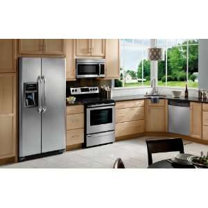 Frigidaire Stainless Steel Appliance Package With Gas Slide In Range 