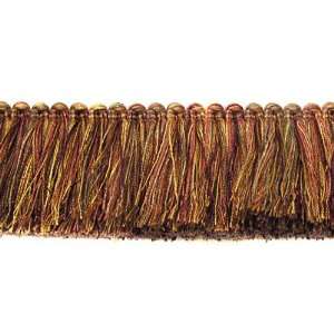  2 Brush Fringe Rust/Gold By The Yard Arts, Crafts 