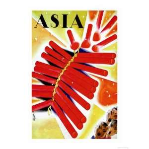  Chinese Fire Crackers Giclee Poster Print by Frank 