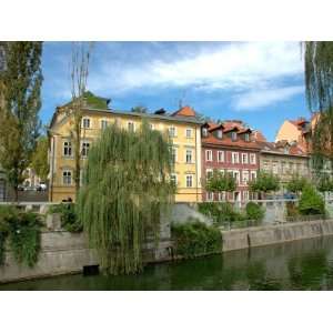  Colorful Buildings along Ljublianica River, Ljubljana 