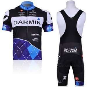  2011 GARMIN Strap Cycling Jersey Set(available Size S,M 