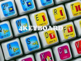 Avid Xpress keyboard stickers are designed to improve your 