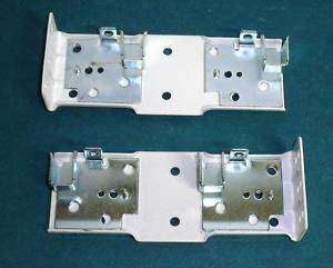 One Pair KIRSCH Drapery Superfine DOUBLE TRAVERSE ROD END BRACKETS 