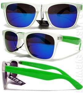 Lot of 4 Mirror Neon Frost Wayfarer Sunglasses K30B  