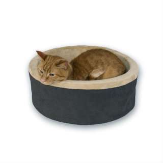 Thermo Kitty Heated Cat Bed MOCHA 20 x 20 655199031924  