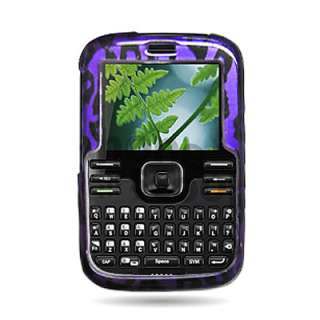 Hard Purple Leopard Case For Kyocera Loft S2300 Phone  