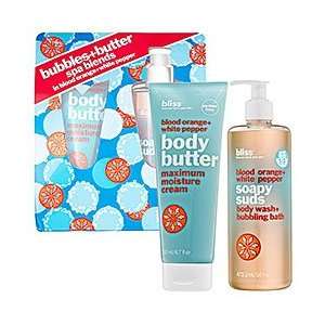  Bliss Blood Orange + White Pepper Bubbles and Butter Set 2 