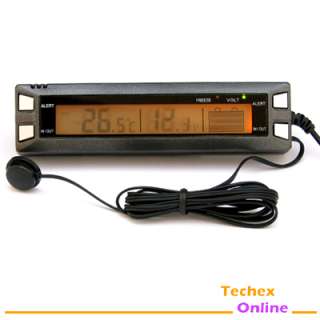 Thermometer Battery Monitor Popular Car LCD DC 12V Digital Alarm 