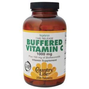  Country Life   Buffered Vitamin C, 1000 mg, 100 tablets 