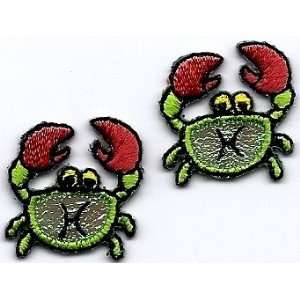  Sea Crabs/Sea Creatures Iron On Embroidered Applique 